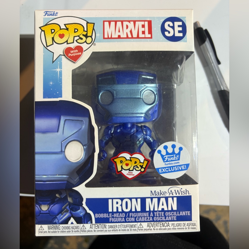 Funko Marvel Iron Man Blue SE Figure Metallic look PWP NIB